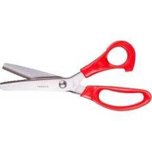 Starseven Tokıa Zig Zag Kesim Terzi Sürfile Makası 23.5 cm Plastik Saplı, 01062021SRF
