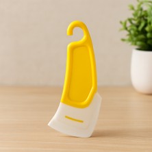 Uravas Store Mini Silikon Spatula - Yağ ve Leke Kazıyıcı (Plastik Saplı)