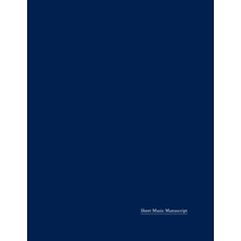 Starseven Sheet Music Manuscript: 120 Blank Sheet Music Pages (Blue Cover)