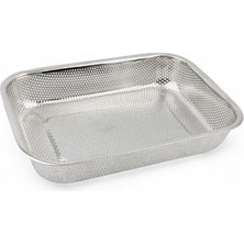 Starseven Paslanmaz Çelik Süzgeç, Pirinç Süzgeci 37,5cm*27,5cm