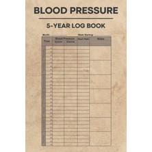 Starseven Blood Pressure 5-Year Log Book: Massive 263 Pages Journal To Record And Monitor Daily Blood Pressur