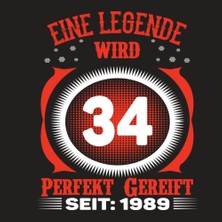 Starseven Independently Published Eine Legende Wird 34 Perfekt Gereift Seit 1989: Cooles Geschenk Zum 34. Geb