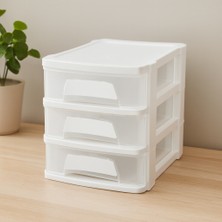 Uravas Store 3 Katlı Plastik Çekmece Organizer (18.5X27X22.2 Cm)