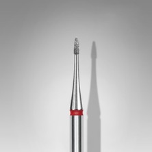 Starseven Staleks Elmas Manikür Freze Ucu Mini Ateş Model Kırmızı 1mm FA12R010-3