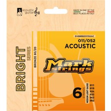 Starseven Mark Strings Bright 80/20 Bronze 11-52 Akustik Gitar Teli