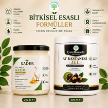Çare Burada Kader Kaz Yağlı Krem 240 gr & Çareburada At Kestanesi Jel 500 ml |ikili Bakım Seti