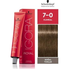 Schwarzkopf Igora Royal 7-0 60 Ml Amonyaksız Saç Boyası Canlı Renkler İçin Etkili Formül