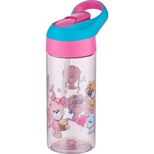 Starseven Vagonlife Fiftyfifty 500ML Tritan Kalın Pipetli Çocuk Okul Su Matarası