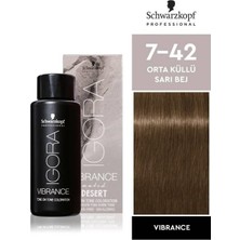 Schwarzkopf Igora Vibrance Yarı Kalıcı Saç Boyası 7-42 Muted Desert  60 ml