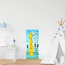 Starseven Çocuk Odası Bebek Odası Boy Ölçer Boy Cetveli Sticker Ördekler