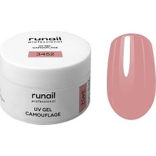 Starseven Runail Professional Protez Tırnak Jeli Uv Gel Camouflage Çilekli Dondurma 15GR. 3452