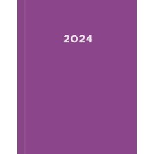 Starseven 2024: Xxl Kalender I A4 I 400 Seiten I 1 Tag 1 Seite I Zeiteinteilung Von 6-22 Uhr I Farbe Brombeer