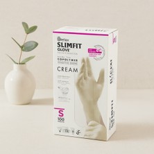 Uravas Store Pudrasız Nitril Muayene Eldiveni S (Krem) 100'LÜ