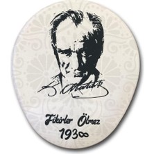 Starseven Lunatic LN-1938 Fikirler Ölmez Atatürk Desenli Ergonomik Suya Dayanıklı Bileklikli Mouse Pad