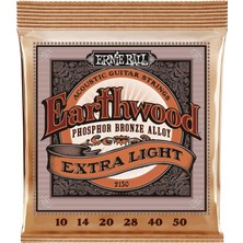Starseven Ernie Ball Earthwood Extra Hafif Fosfor Bronz Akustik Gitar Telleri - 10-50 Kalınlık