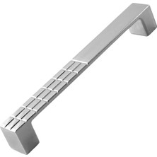Starseven 10 Adet Bihter Desenli Metal Mobilya Mutfak Dolabı Çekmece Dolap Kapak Kulpu Kulp Kulbu Krom 128 mm