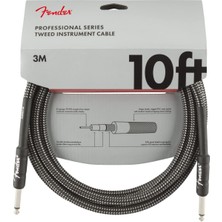 Starseven Fender Professional Series Instrument Cable, Tweed 3 Metre - Gray Tweed Enstrüman Kablosu