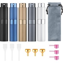 Starseven Tekson Seyahat Parfüm Atomizer Doldurulabilir 8ml (5 Adet), Seyahat Kolonya Püskürtücü Mini, Parfüm