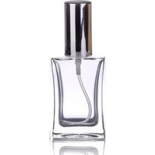 Starseven Paradise 1 Adet 50 ml Cam Yeniden Doldurulabilir Sprey Kolonya Boş Parfüm Şişe Gümüş Renk Kapaklı
