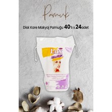 Starseven Lux Disk Kare Makyaj Pamuğu 40' Lı x 24 Adet