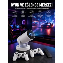 SHC4200 Projeksiyon Video Oyun Konsolu Projektör Taşınabilir Ayaklı Çift Kollu Çözünürlüklü