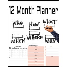 Starseven Independently Published 12 Month Planner: Track Habits, Bills, Birthday Reminder, To-Do List, Month