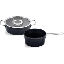 Starseven Fissler Adamant Cam Kapak 3 Parça Tencere Seti