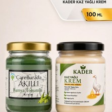 Çare Burada ÇareBurada Akıllı Bamya Tohumlu Krem 100 ml + Kader Kaz Yağlı Krem 210 ml