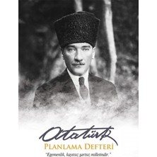 Starseven Trablusgarp 13,5X19,5CM Atatürk Planlama Defteri 128 Sayfa