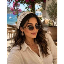 Gizem Design Products Bohem Kadın Bandana Krem Renk Yazlık Bandana