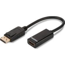 Starseven Digitus Assmann AK-340400-001-S Displayport Adaptör Kablosu, Dp - HDMI A Tip M/f, 0,15M, Kilitli, D
