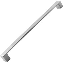 Starseven 10 Adet Bihter Düz Mobilya Mutfak Dolabı Çekmece Dolap Kapak Kulpu Kulpları Kulbu Krom 224 mm Metal