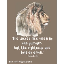 Starseven Bible Verse Mapping Journal 8.5X11 120 Pages: The Wicked Flee Dot Grid Journal