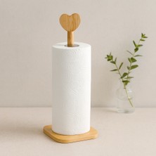 Uravas Store Bambu Kağıt Havluluk 12X12 cm Kalp Başlı Sap 28.5 cm
