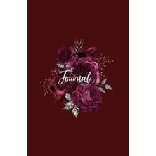 Starseven Independently Published Maroon Flower Journal