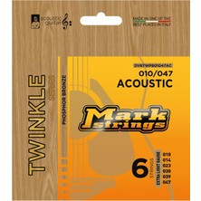 Starseven Mark Strings Twinkle Phosphor Bronze 10-47 Akustik Gitar Teli