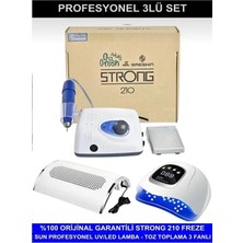 Starseven Fontenay Protez Tırnak Kalıcı Oje Seti, Strong 210 Freze Makinesi, Uv LED Kurutucu, Toz Toplama, Re