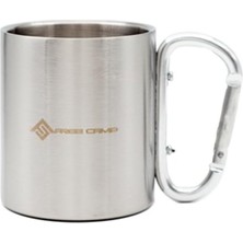 Starseven Freecamp Karabinalı Metalik Mug, Tek Ebat, 205300-STD