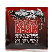 Starseven Ernie Ball Orta Boy 12 Telli Nikel Yara Elektro Gitar Telleri, Ölçü 11-52