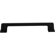 Starseven Gediz Metal Mat Siyah Kulp 224 mm 22.4 cm Mobilya Çekmece Mutfak Dolabı Dolap Kapak Kulp Kulb Kulpu