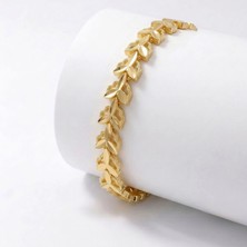 Moncuk Design Laurel 24K Gold Kaplama 8 mm Kadın Bileklik 3351KBV5D5