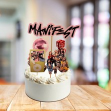 Cutelier Manifest Temalı Doğum Günü Pasta Süsü | Manifest Konsept Parti Dekoru | 230 gr Parlak Fotoğraf Kağıdı Manifest Doğum Günü Konsepti
