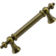 Starseven Osmanlı (96 mm - 9.6 Cm) Antik Sarı Metal Mobilya Mutfak Çekmece Dolap Dolabı Kulbu Kulpu Kulpları
