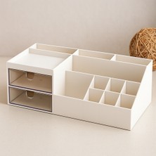 Uravas Store 2 Çekmeceli 12 Bölmeli Plastik Makyaj ve Takı Organizer