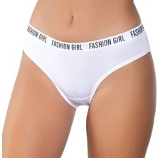 Gümüş 606212'LI Kadın Likralı Kemerli Lastik "fashion Girl" Bikini