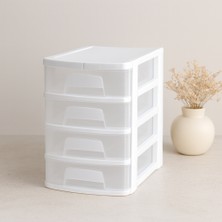 Uravas Store Plastik 4 Katlı Çekmece Organizer 16.5X21.5X24 cm