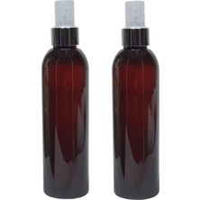 Starseven Paradise 2 Adet 200 ml Gümüş Renk Spreyli Amber Boş Pet Şişe