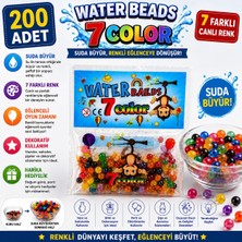Prime Nest Store 200 Adet 2 Paket  Water Beads – 7 Renk Suda Büyüyen Maymuncuk