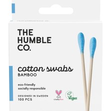 Starseven The Humble Co. - Humble Brush Cotton Swabs - Blue, Bambu Kulak Çubuğu Mavi, Çevre Dostu Pamuklu Kul