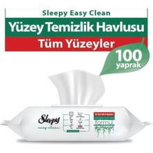 Starseven Sleepy Yüzey Temizlik Havlusu 100ADET Beyaz Sabun Sirkeli
